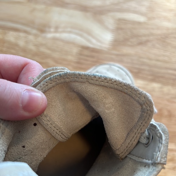 Cream Suede Coach high top shoes - size 5.5 - Picture 6 of 6